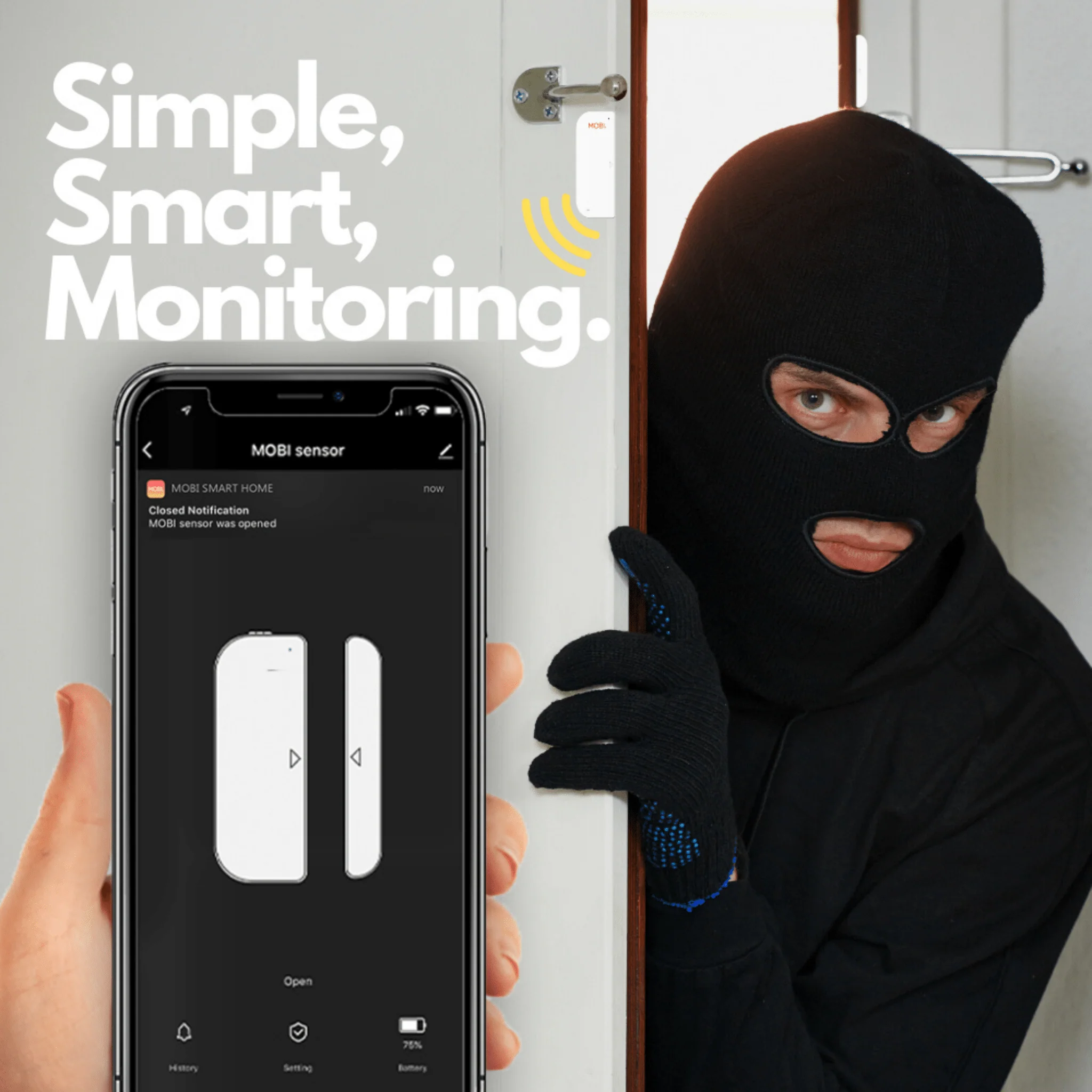 MOBI Smart Home Camera and Sensor Bundle - Image 5