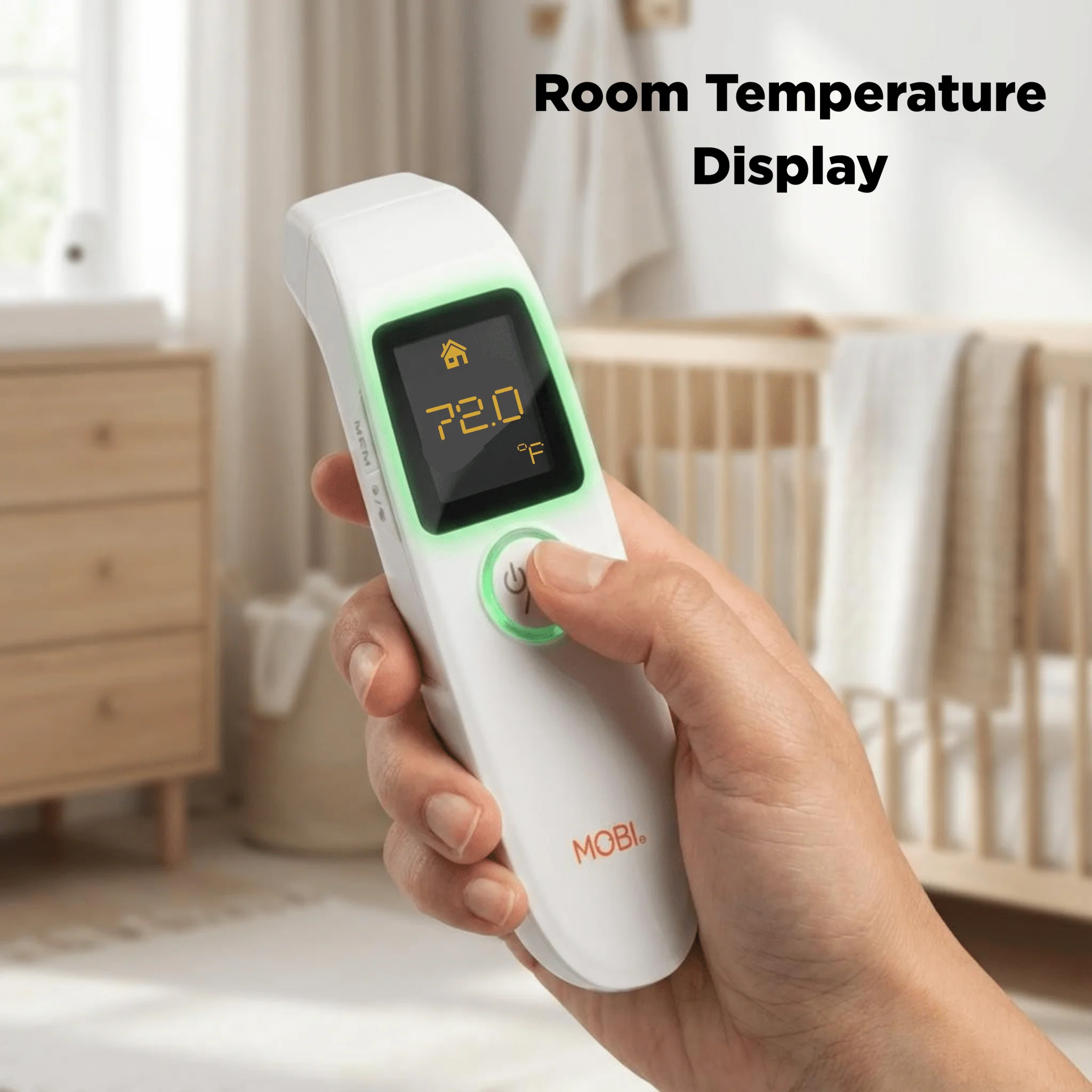 MOBI Air Non-Contact Digital Forehead Thermometer for People, Food & Objects - Image 4