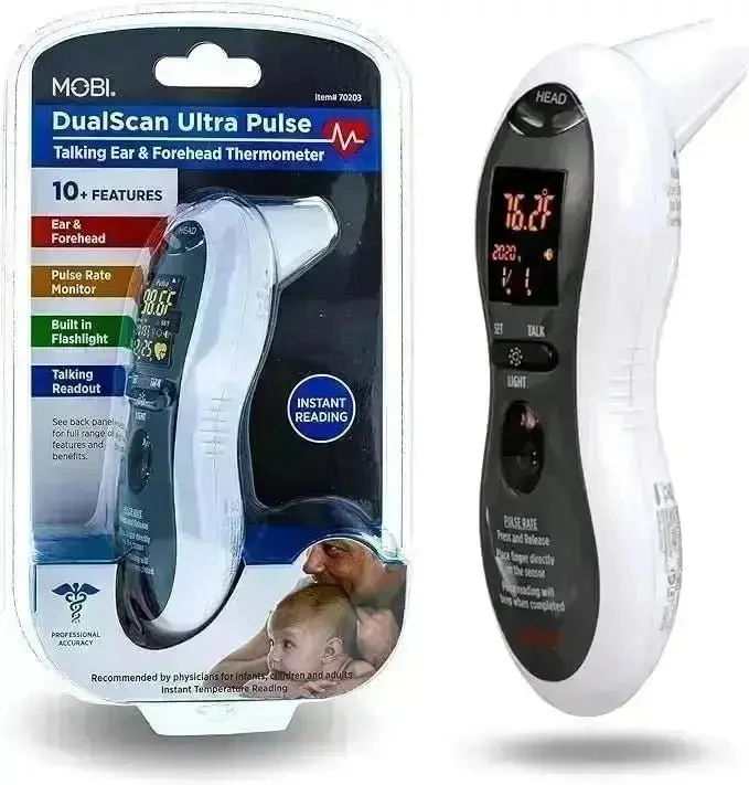 MOBI Upper Arm Blood Pressure Monitor & Ultra Pulse Thermometer Bundle - Image 3