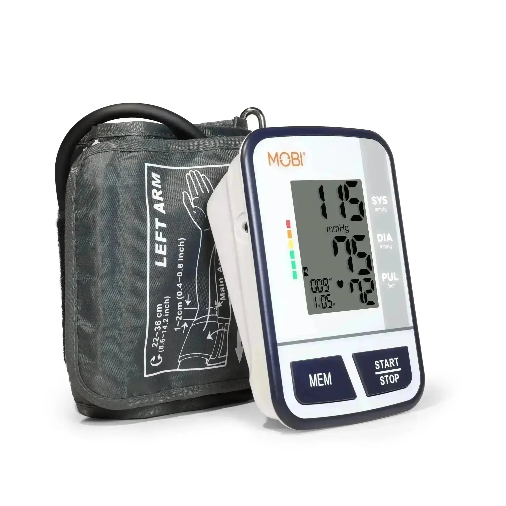 MOBI Upper Arm Blood Pressure Monitor with Memory Recall - Image 3