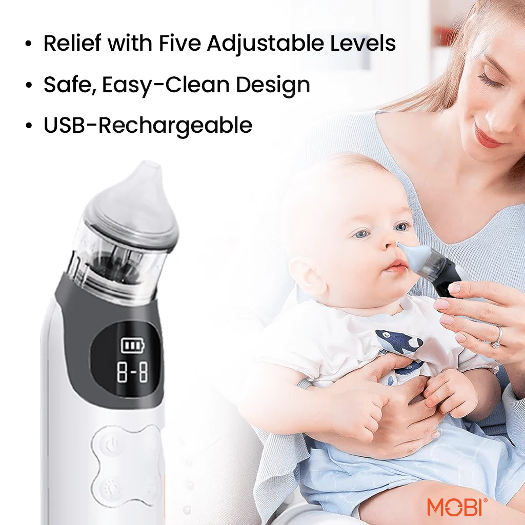 MOBI Baby Care Bundle – Nasal Aspirator, Thermometer & Monitor - Image 2