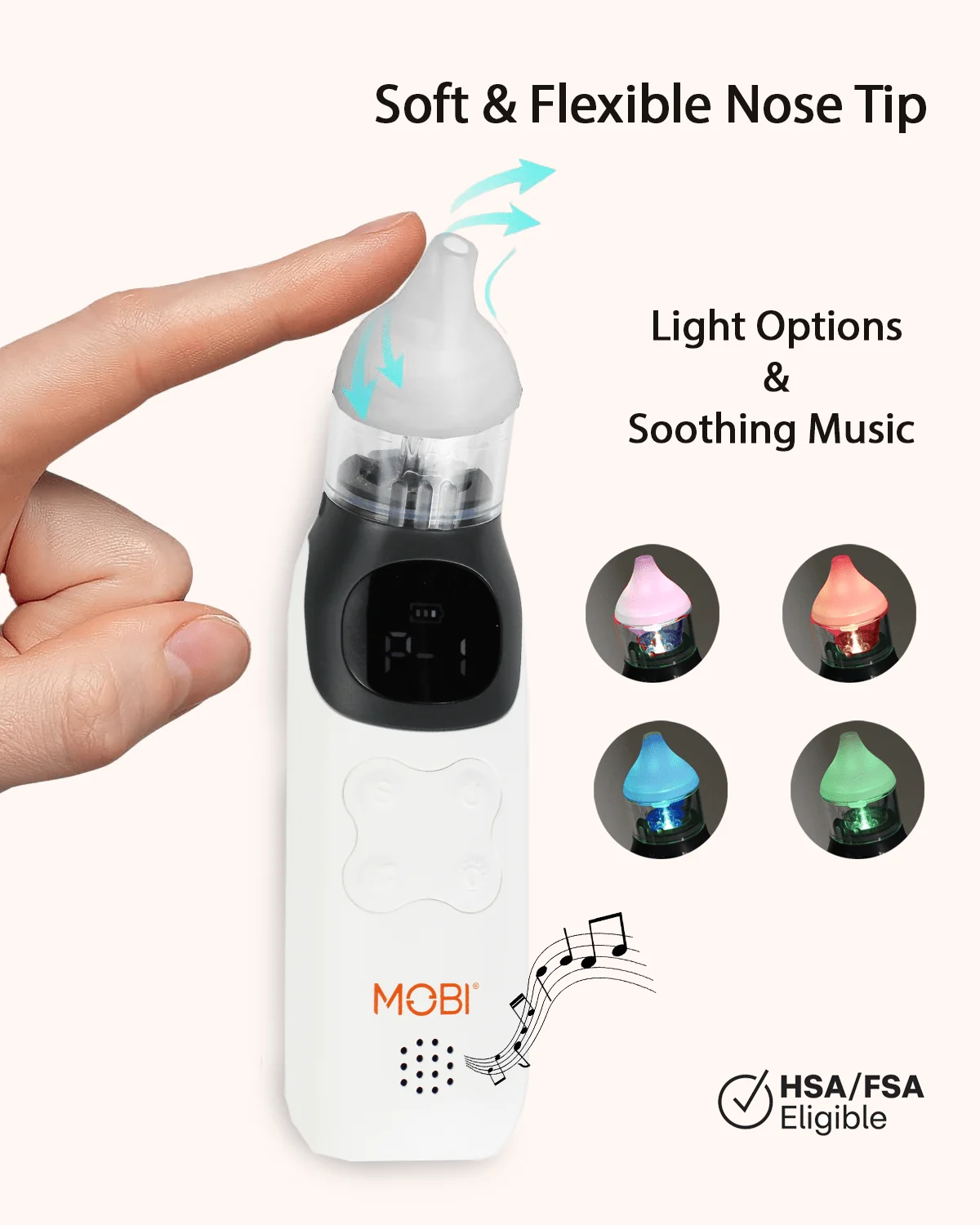 MOBI Baby Care Bundle – Nasal Aspirator, Thermometer & Monitor - Image 3