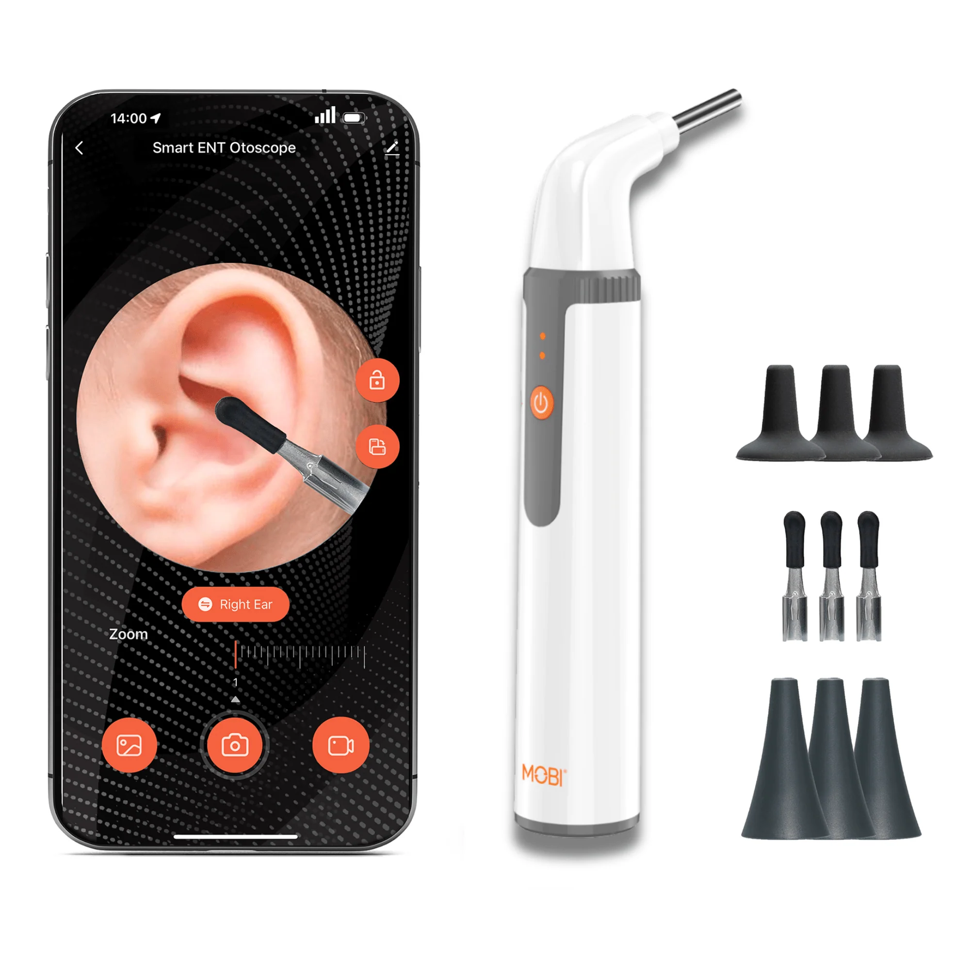 MOBI Smart Otoscope Jr. – Ear, Nose, Throat 1080P HD Camera - Image 4