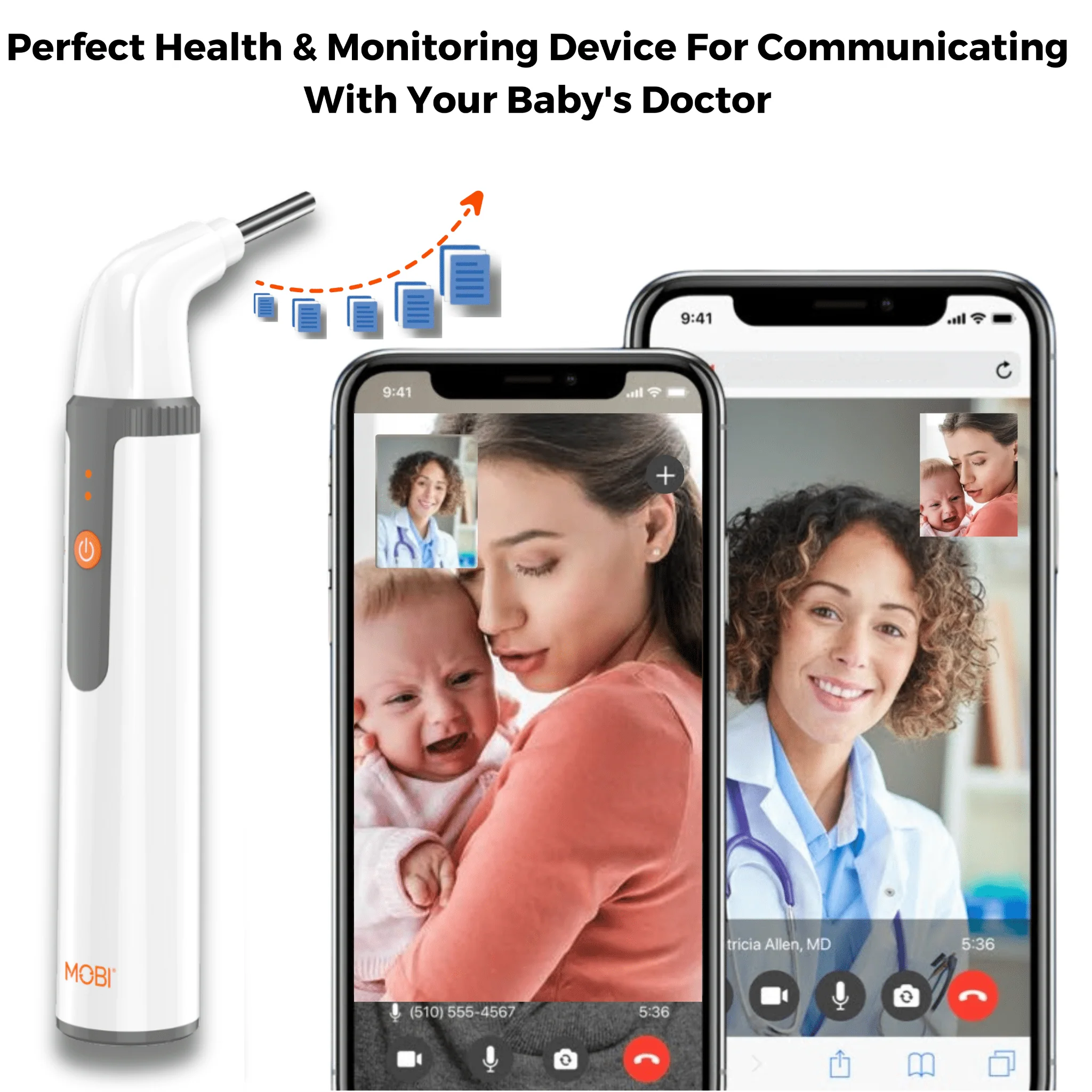 MOBI Smart Otoscope Jr. – Ear, Nose, Throat 1080P HD Camera - Image 5
