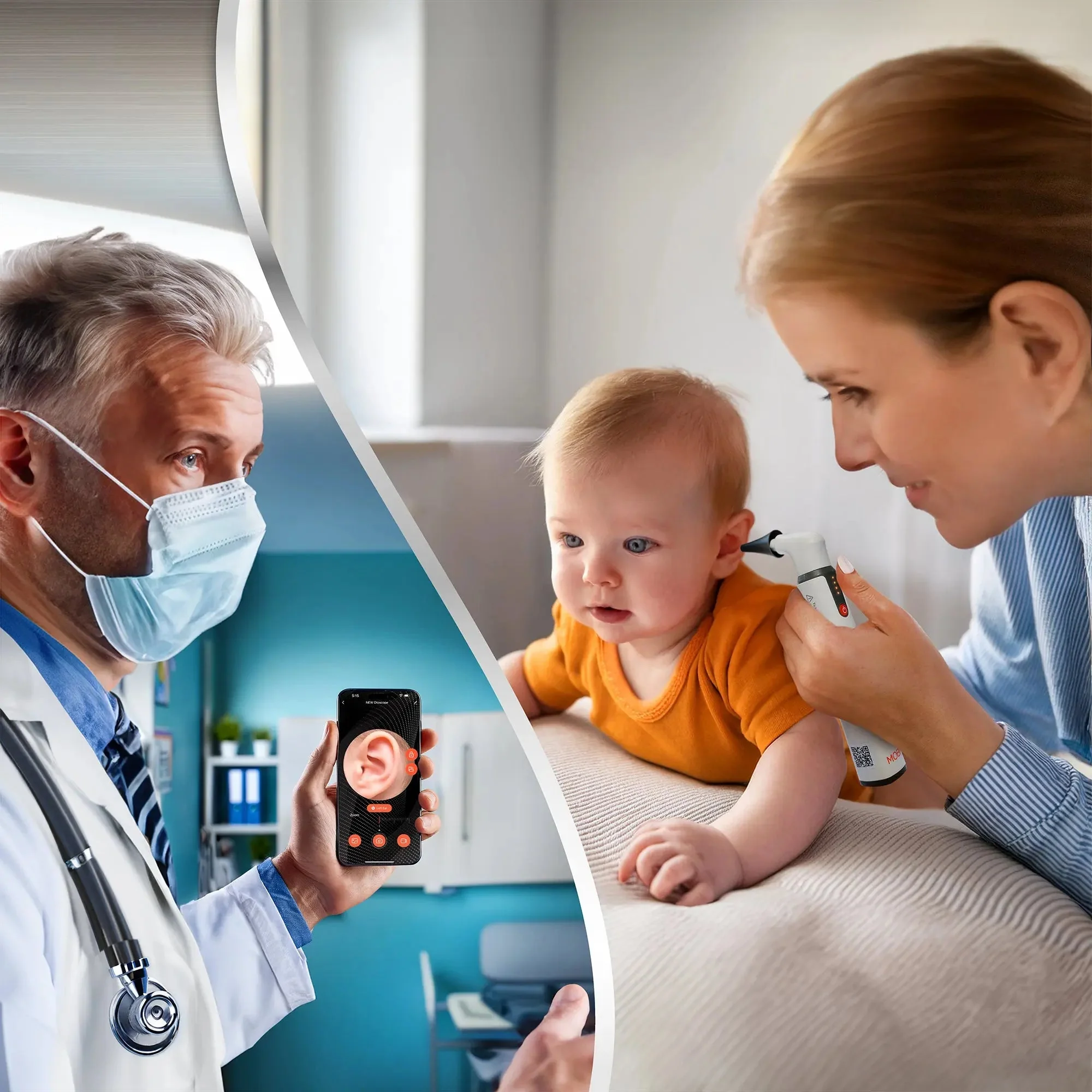 MOBI Smart Otoscope Jr. – Ear, Nose, Throat 1080P HD Camera - Image 8