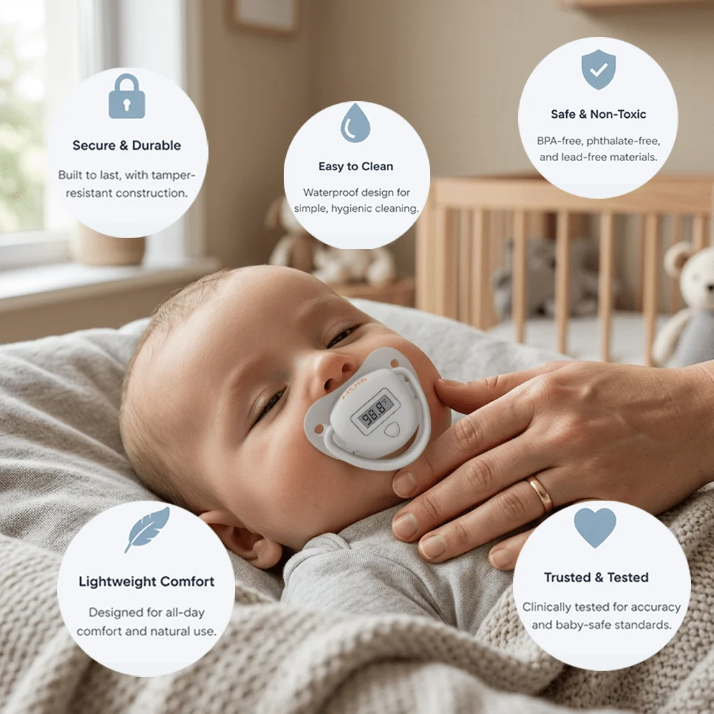 MOBI Pacifier-Style Digital Baby Oral Thermometer - Image 6