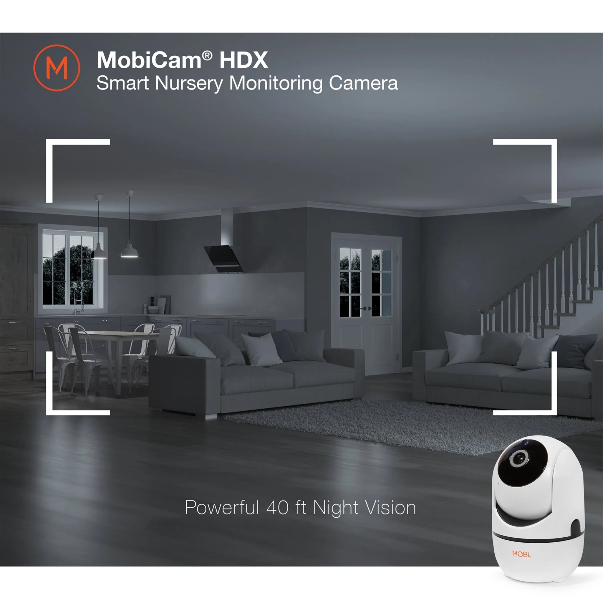 MobiCam HDX Smart HD Wi-Fi Pan & Tilt Nursery & Home Monitoring Camera - Image 6