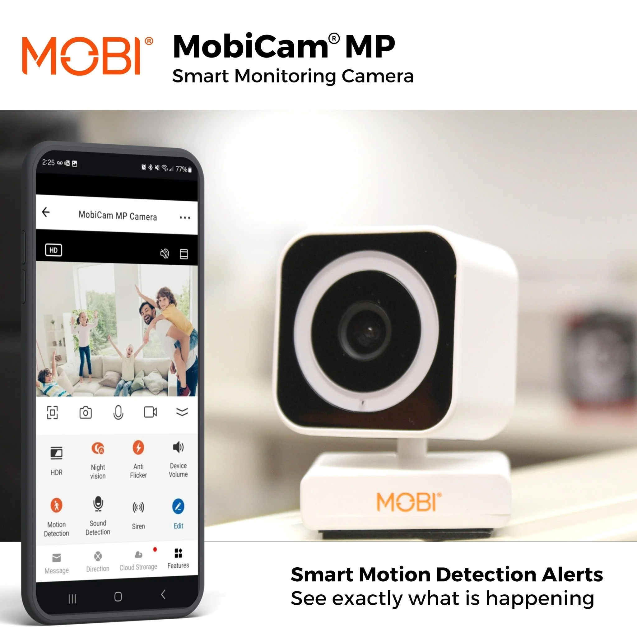 MobiCam MP Smart Nursery & Home Camera – 3MP 1080p, Dual Band Wi‑Fi, Night Vision - Image 4