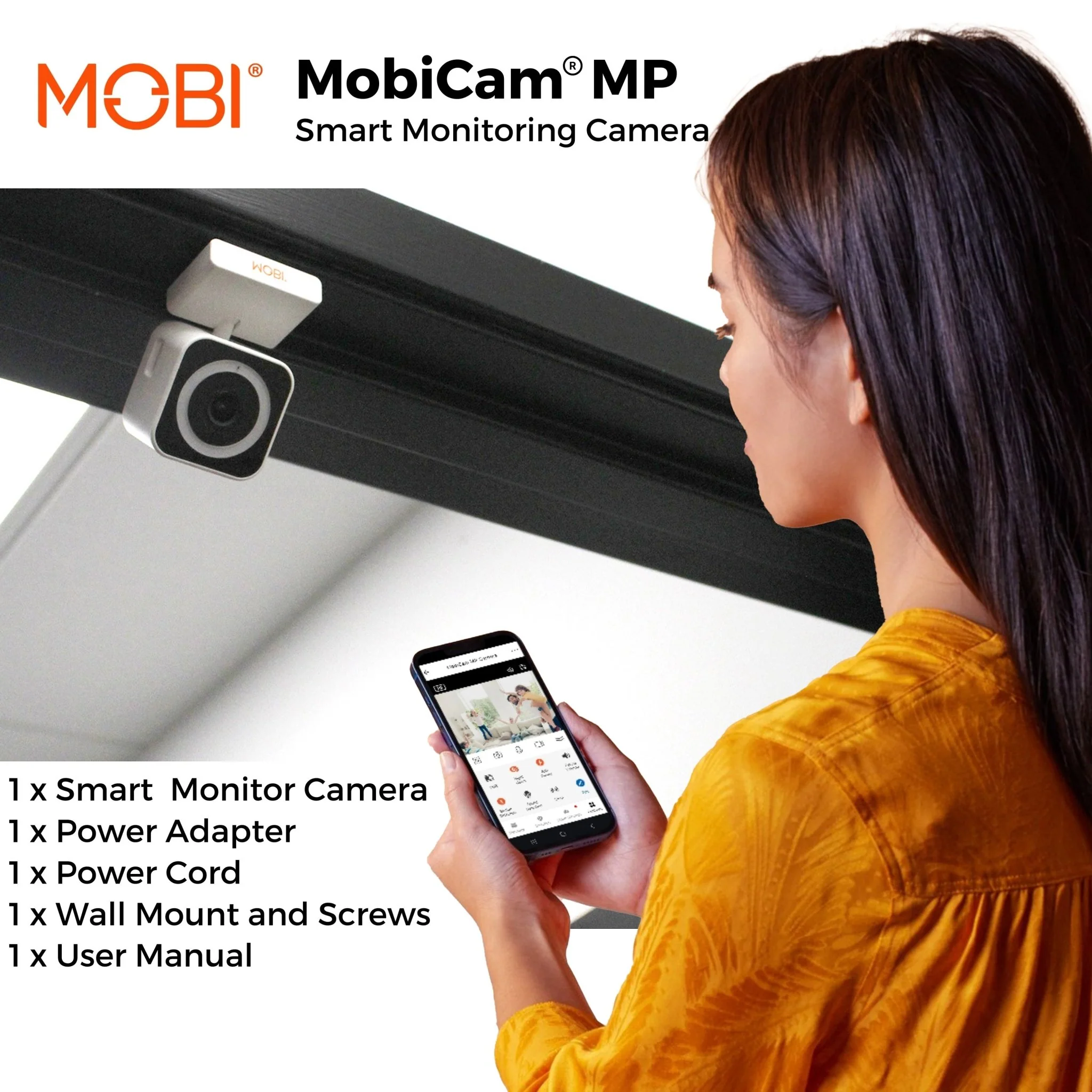 MobiCam MP Smart Nursery & Home Camera – 3MP 1080p, Dual Band Wi‑Fi, Night Vision - Image 6