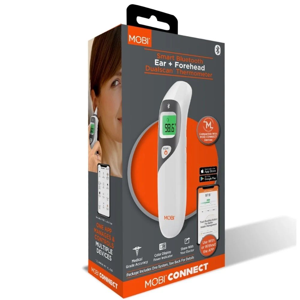 MOBI DualScan Ear & Forehead Bluetooth Digital Thermometer - Image 6