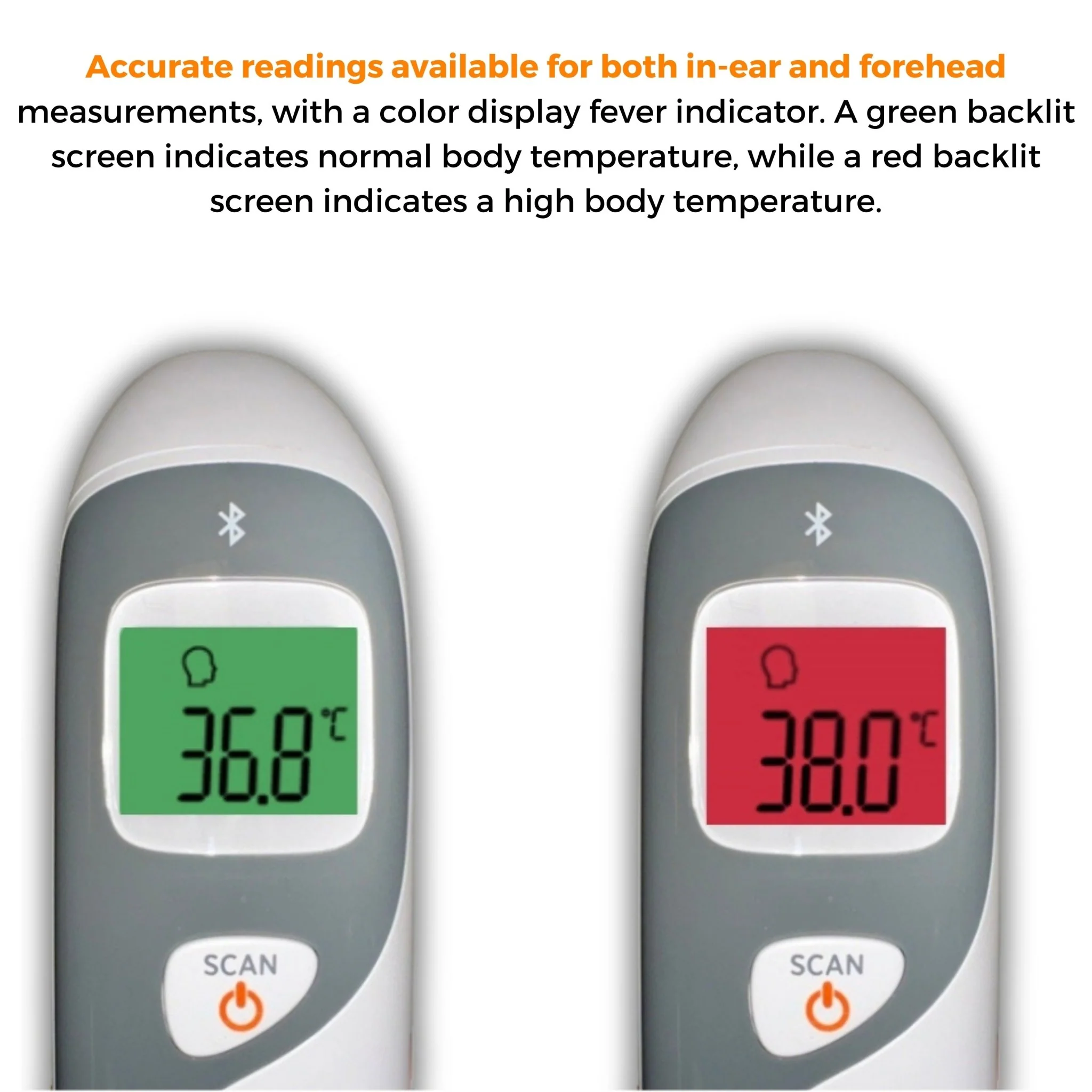 MOBI DualScan Ear & Forehead Bluetooth Digital Thermometer - Image 5