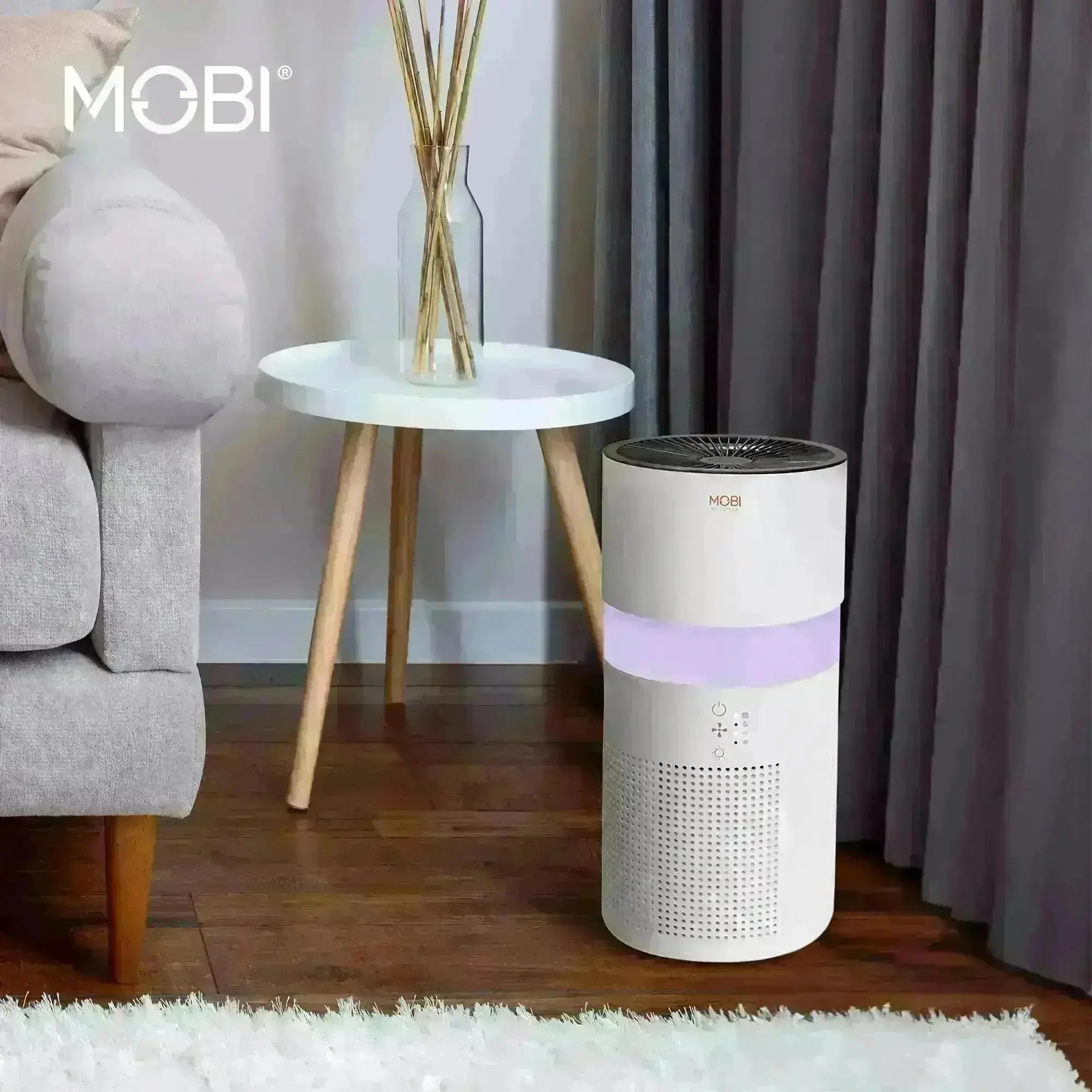 MOBI Smart 4-in-1 Air Purifier & Humidifier with HEPA, Aromatherapy & Nightlight - Image 7