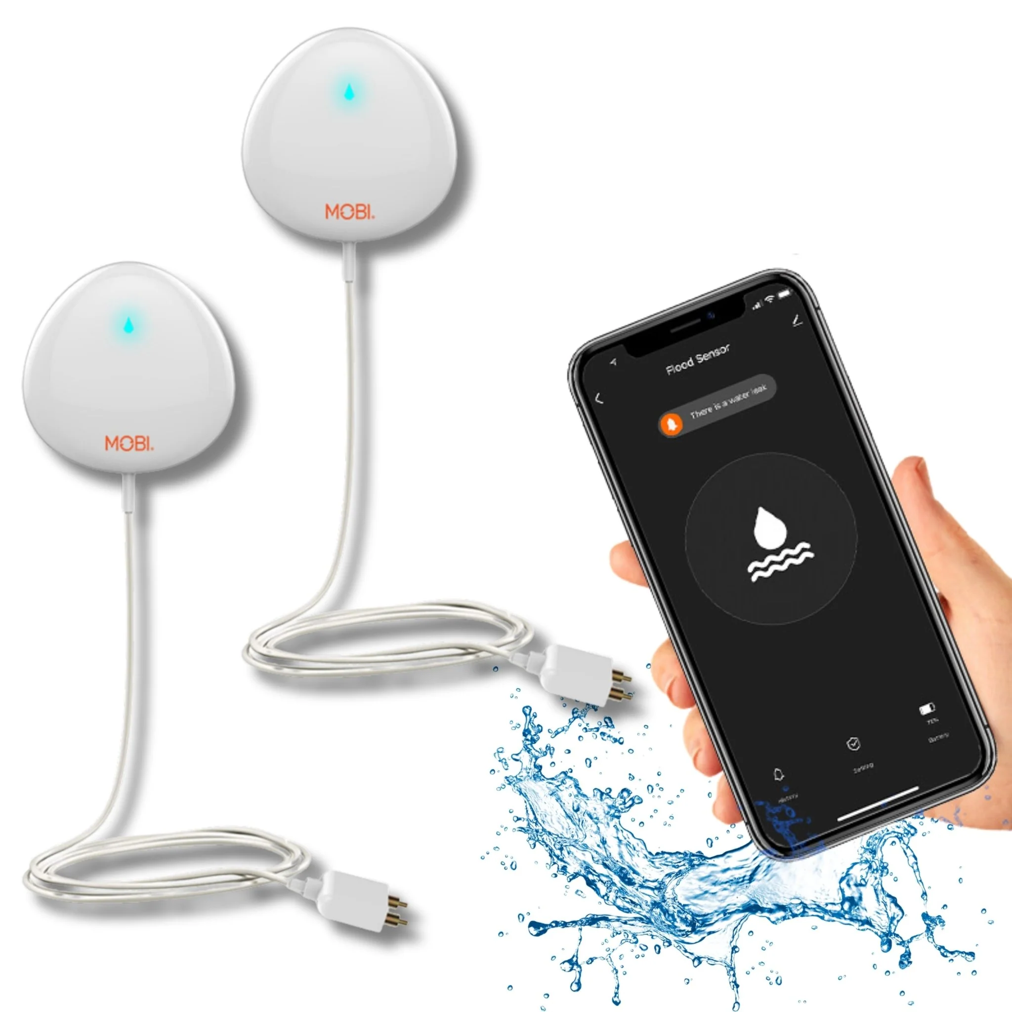 MOBI Smart Wi-Fi Water Leak Sensor + Real-Time Alerts - Image 4