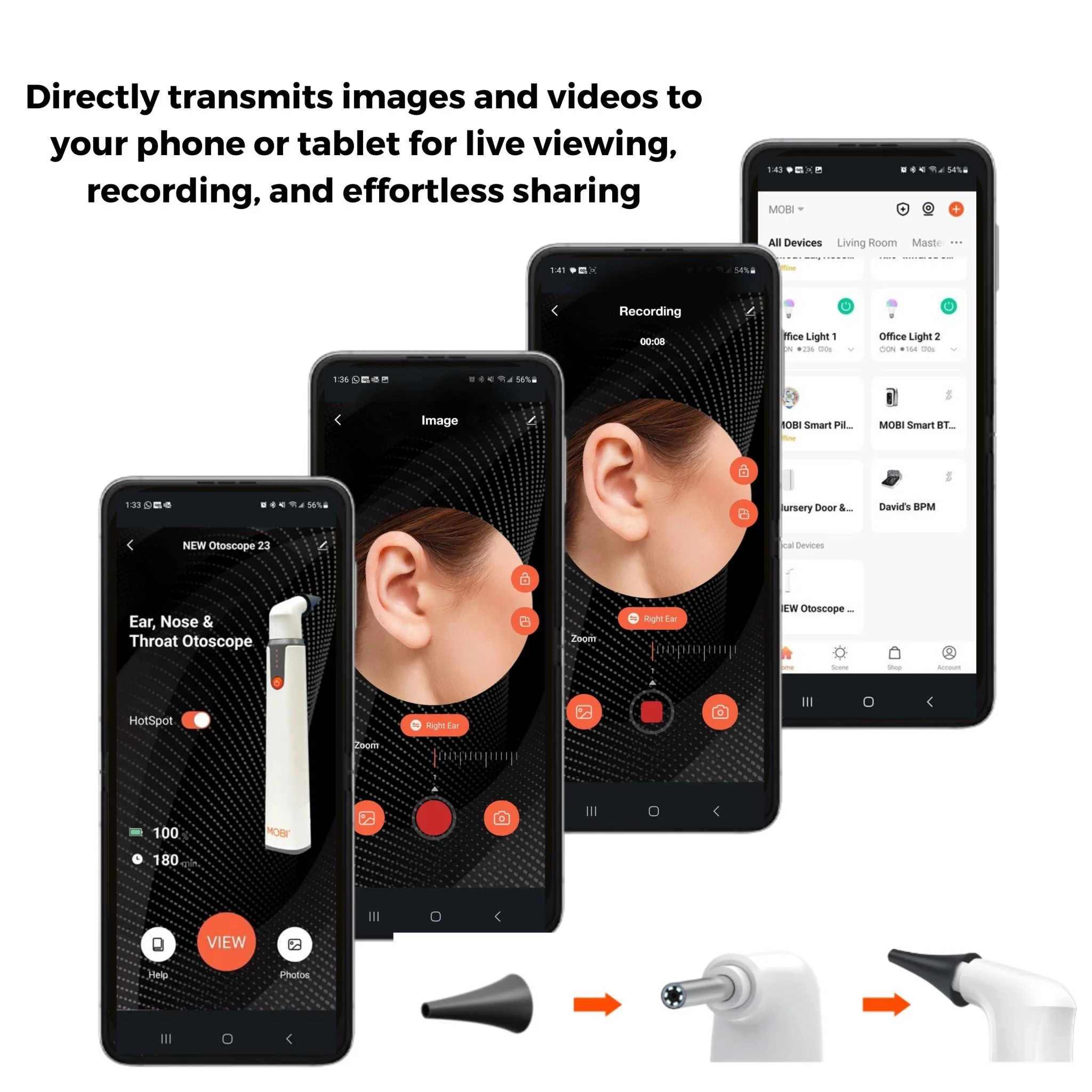 MOBI Smart EarCam Otoscope – 1080P HD with LED & Gyroscope - Image 4