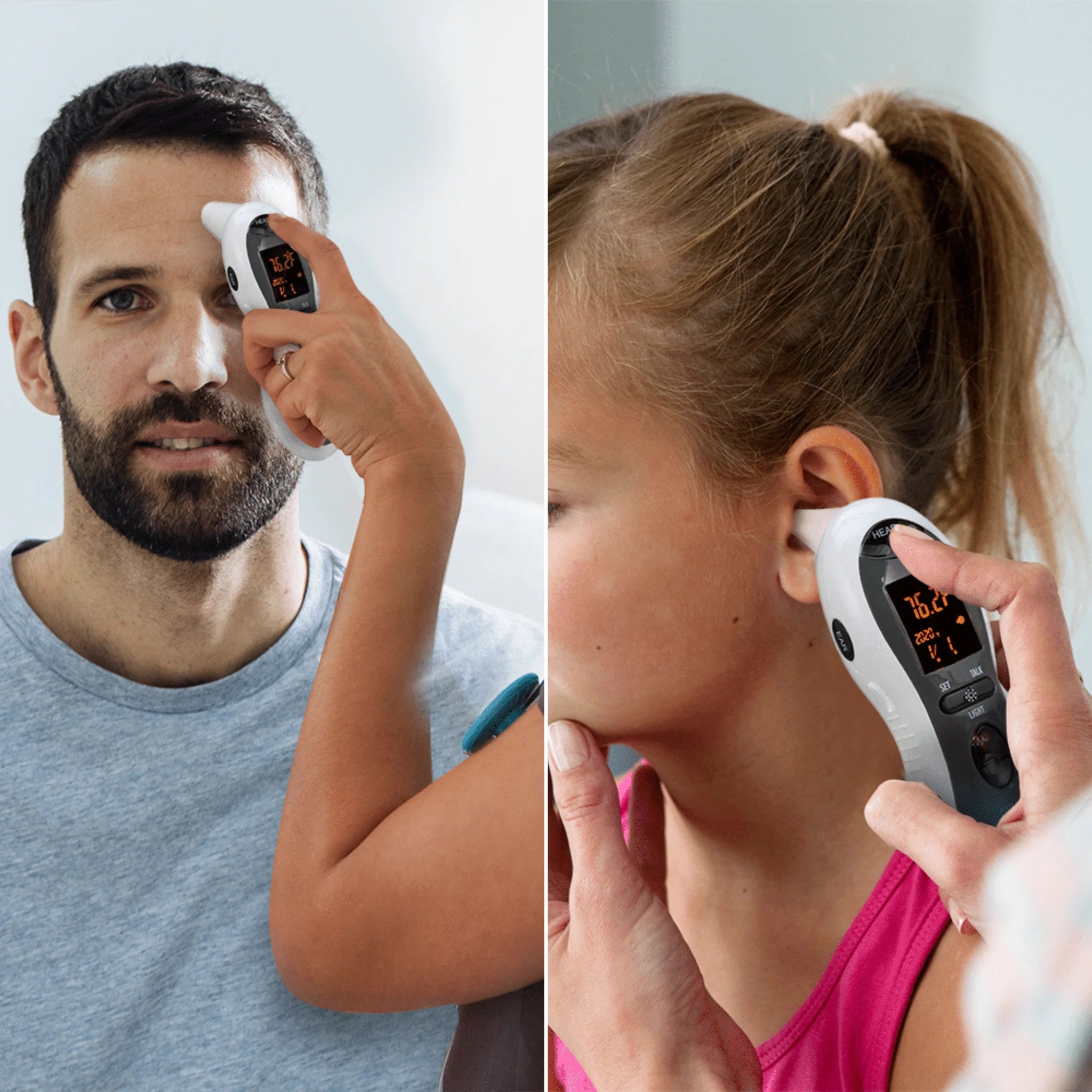 MOBI DualScan Ultra Pulse Ear & Forehead Talking Thermometer + Pulse Rate Monitor - Image 3